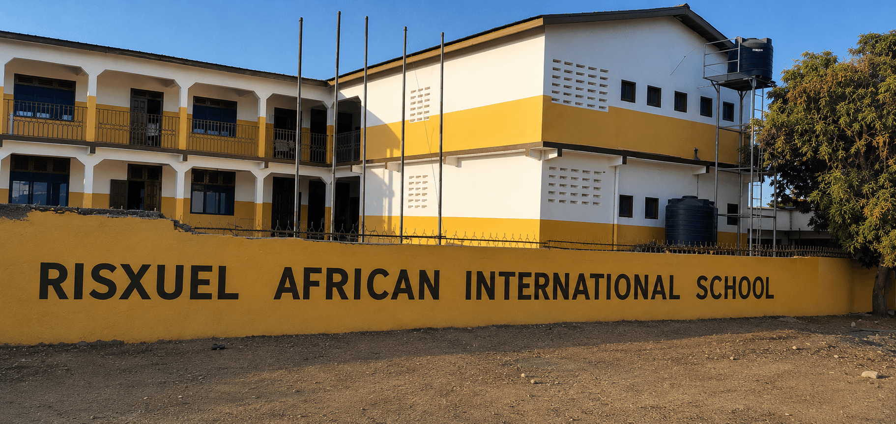 RAIS campus building exterior near the main frontage